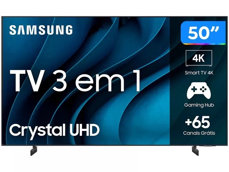 Smart TV 50” UHD 4K LED Crystal Samsung